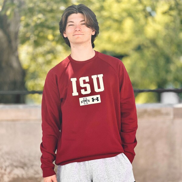 Under Armour ISU Cardinal Embroidered Crewneck Sweatshirt